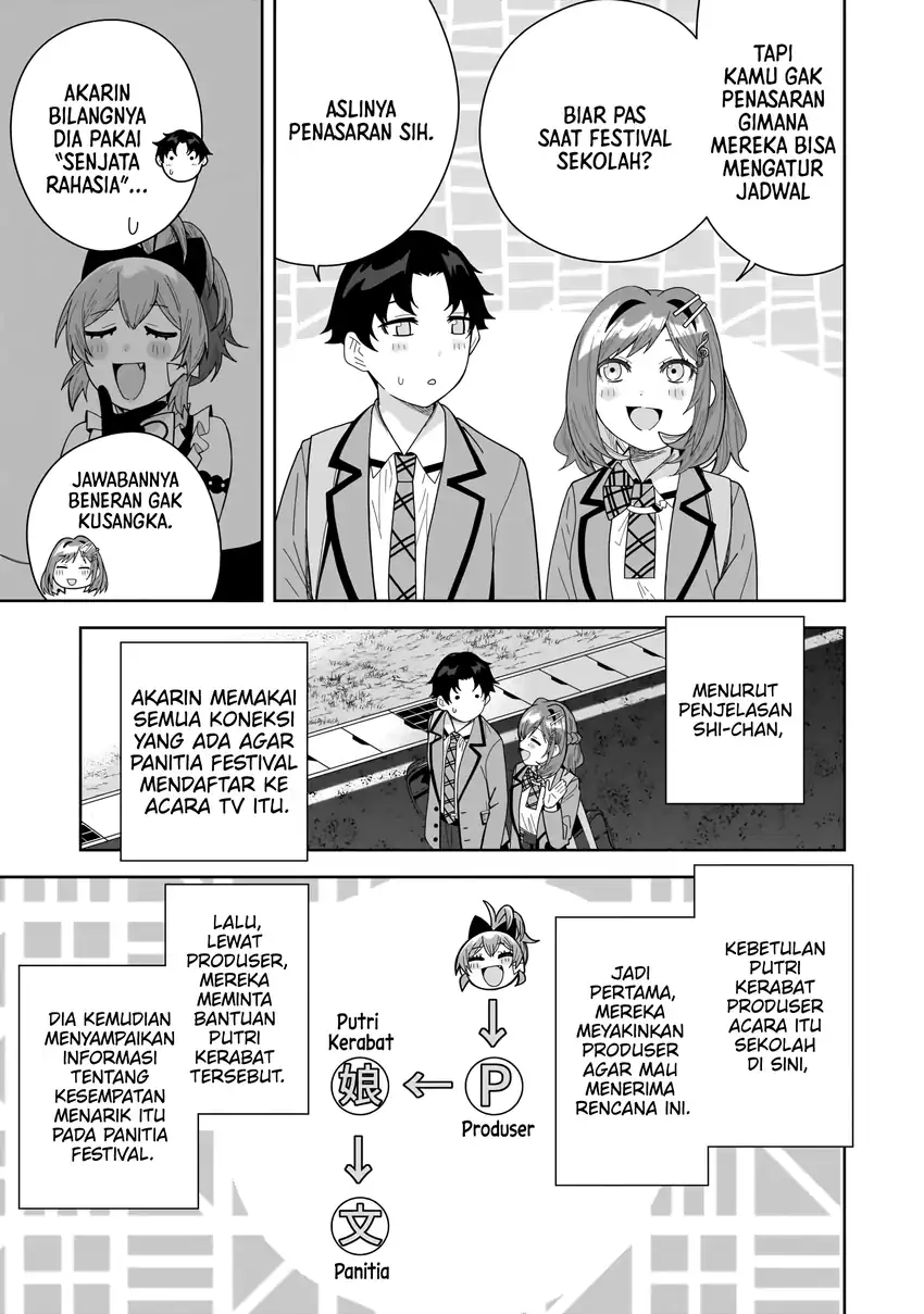 Classmate no Moto Idol ga, Tonikaku Kyodou Fushin Nan desu Chapter 32 Gambar 20