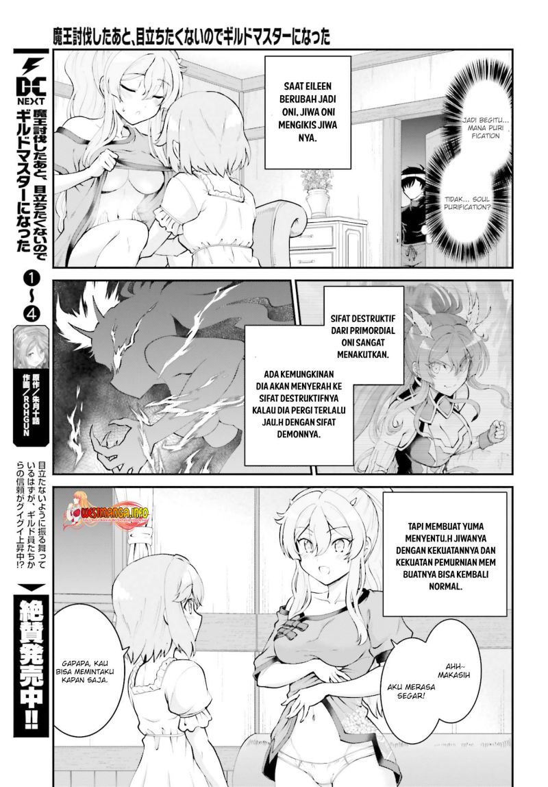 Maou Toubatsu Shita Ato, Medachitakunai node Guild Master ni Natta Chapter 27 Gambar 14
