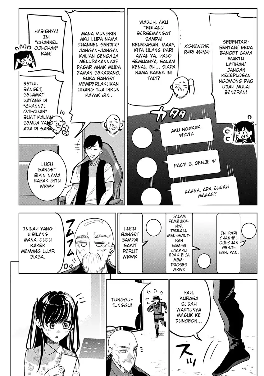 Moto Tansakusha no Ojii-chan: Mago ni Segamarete Dungeon Haishin o Hajimeta njaga, Nazeka Bazuriotta wai Chapter 1 Gambar 32