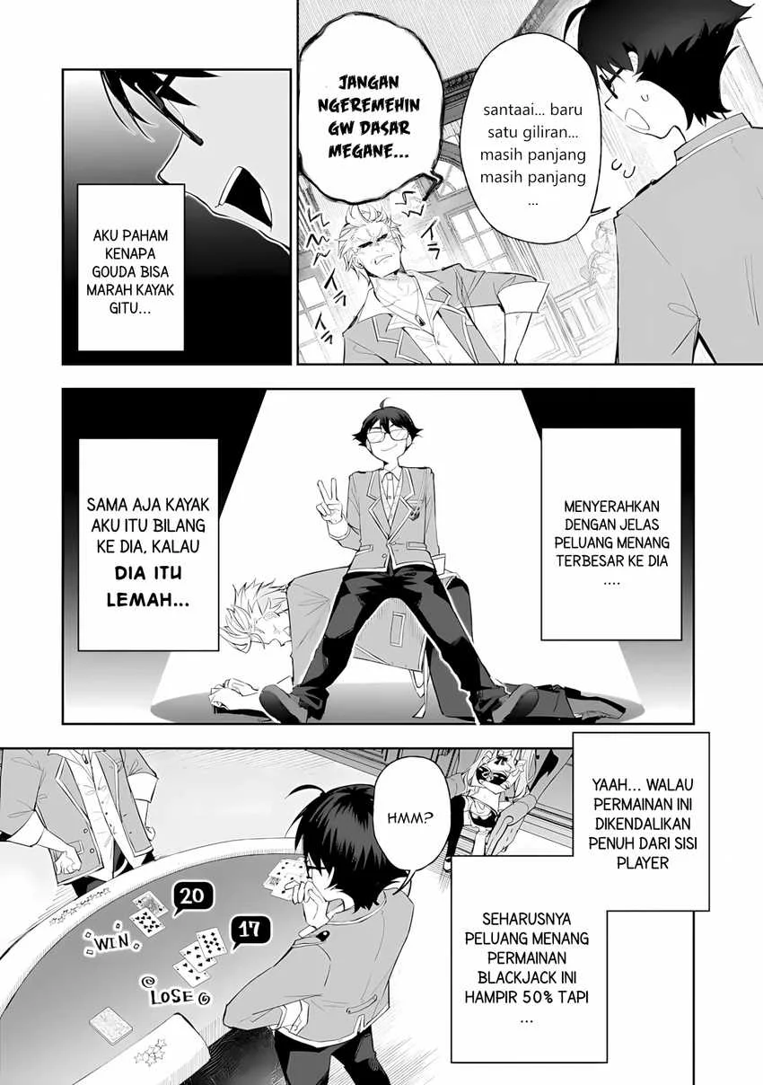 Ore wa Gakuen Zunou Battle no Ensyutsuka!: Jishou Mob ga Kage kara Egaku Saikyou Shujinkou Musou Scenario Chapter 5 Gambar 18
