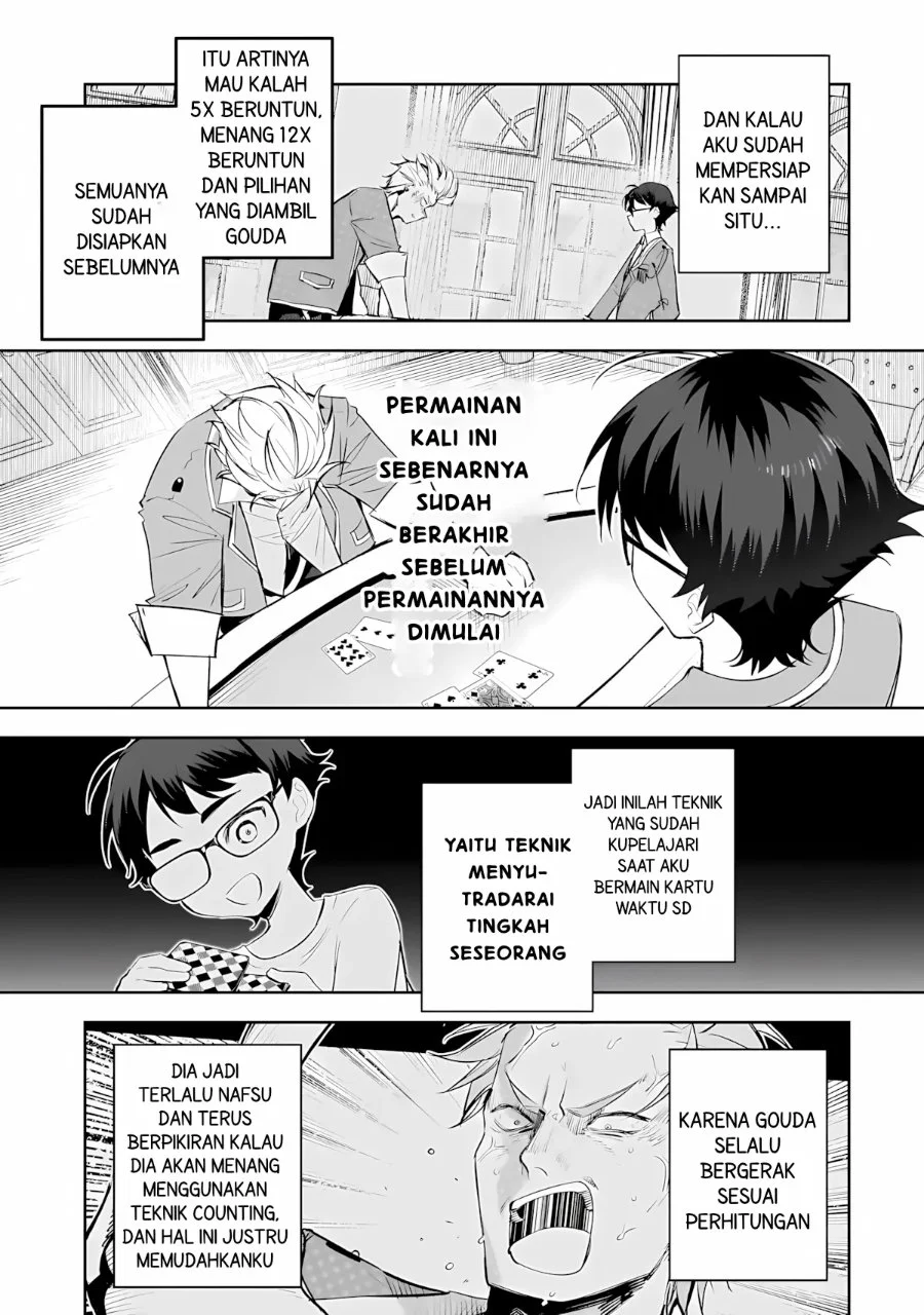 Ore wa Gakuen Zunou Battle no Ensyutsuka!: Jishou Mob ga Kage kara Egaku Saikyou Shujinkou Musou Scenario Chapter 6 Gambar 19