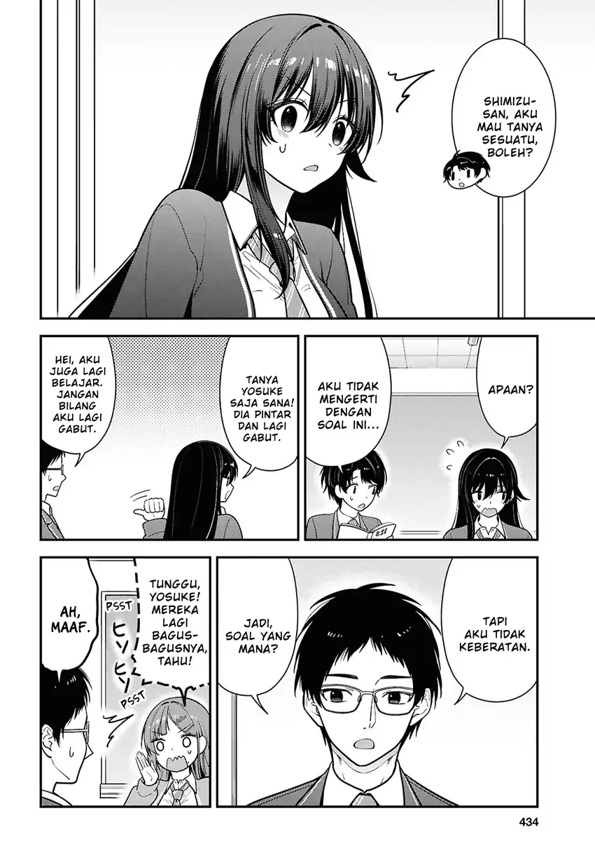 Tonari no Seki no Yankee Shimizu-san ga Kami o Kuroku Sometekita Chapter 12 - Halaman 24