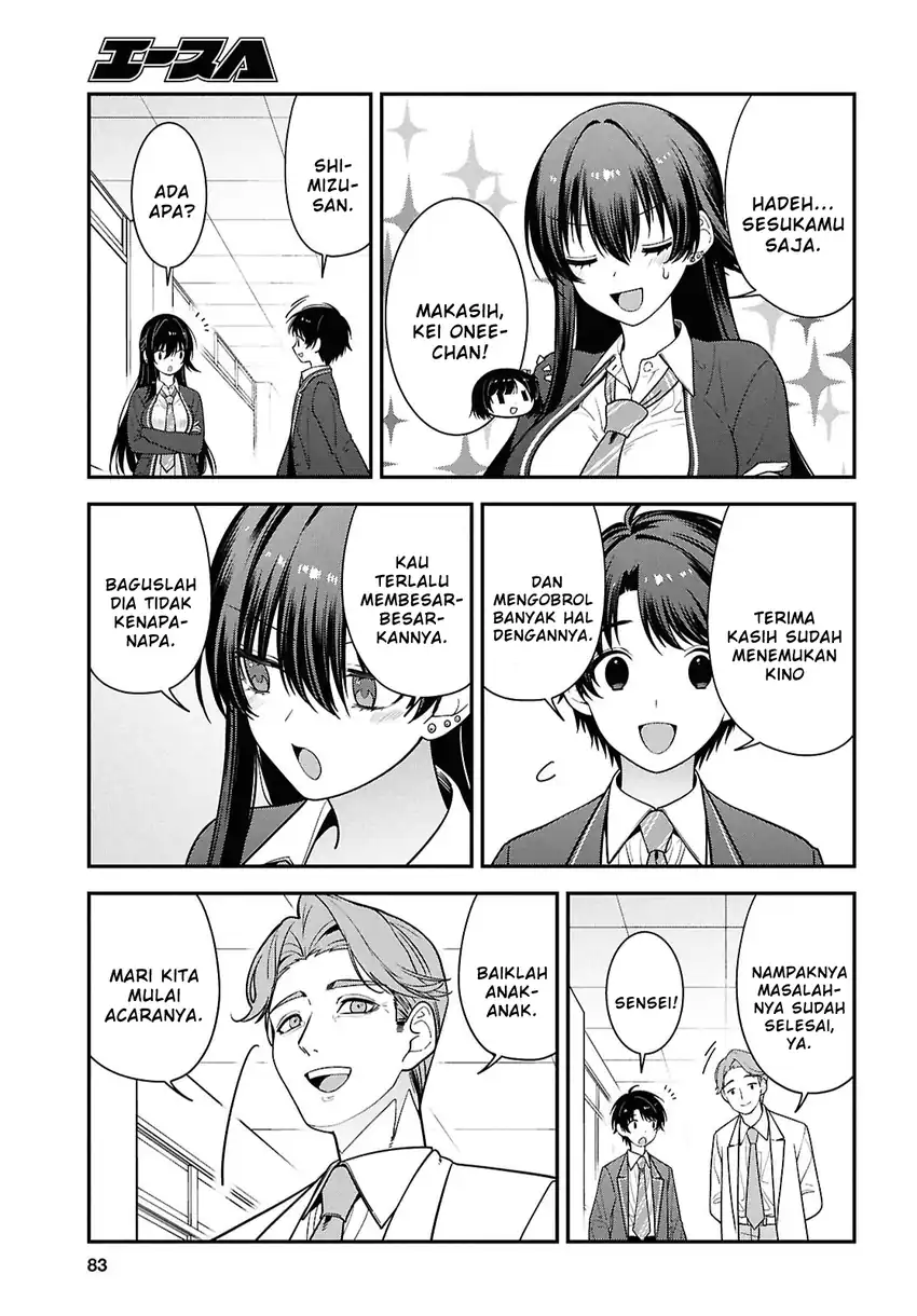 Tonari no Seki no Yankee Shimizu-san ga Kami o Kuroku Sometekita Chapter 15 - Halaman 20