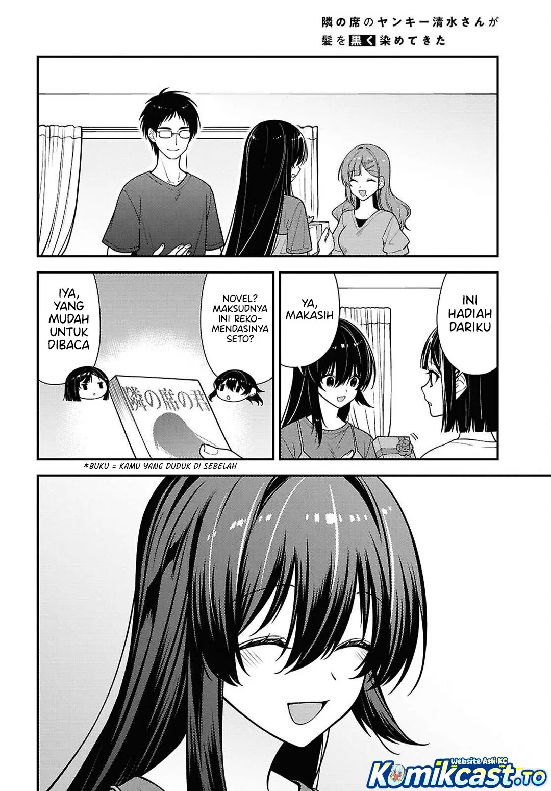 Tonari no Seki no Yankee Shimizu-san ga Kami o Kuroku Sometekita Chapter 18 - Halaman 19