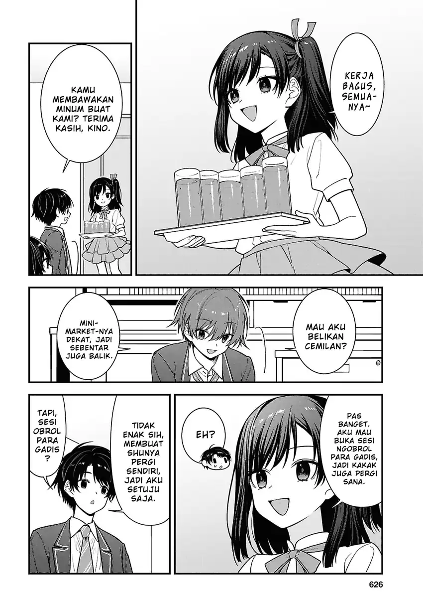 Tonari no Seki no Yankee Shimizu-san ga Kami o Kuroku Sometekita Chapter 19 Gambar 18