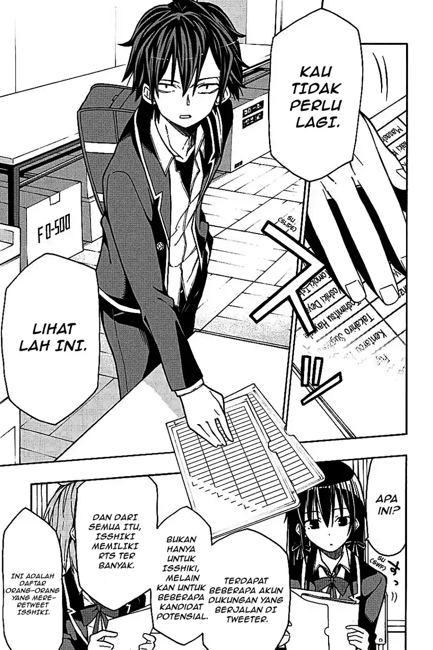 Yahari Ore no Seishun Love Come wa Machigatteiru @comic Chapter 57 Gambar 23