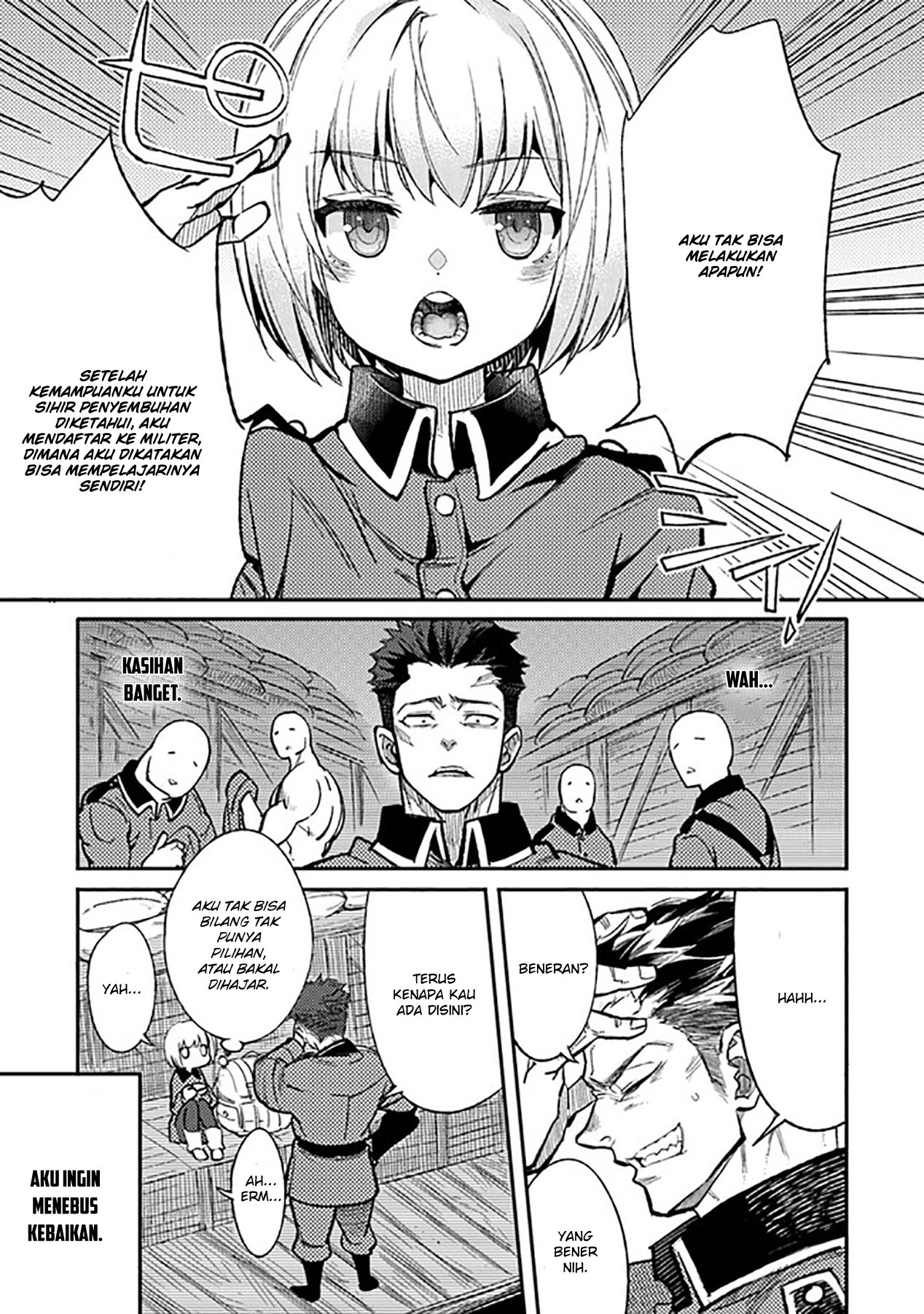 TS Eiseihei-san no Senjou Nikki Chapter 01 Gambar 19