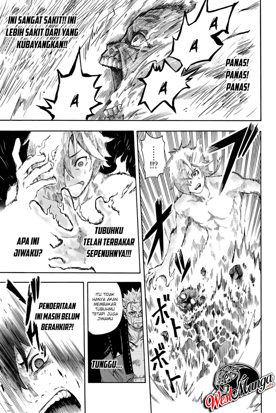 Jigoku no Gouka de Yaka re Tsuzuketa Shounen. Saikyou no Honou Tsukai to Natte Fukkatsu Suru. Chapter 01.1 Gambar 17